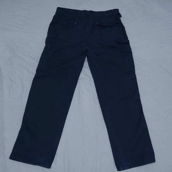 DICKIES Double Knee Carpenter Trousers Blue Relaxed Straight Mens W34 L30 - Picture 2 of 8